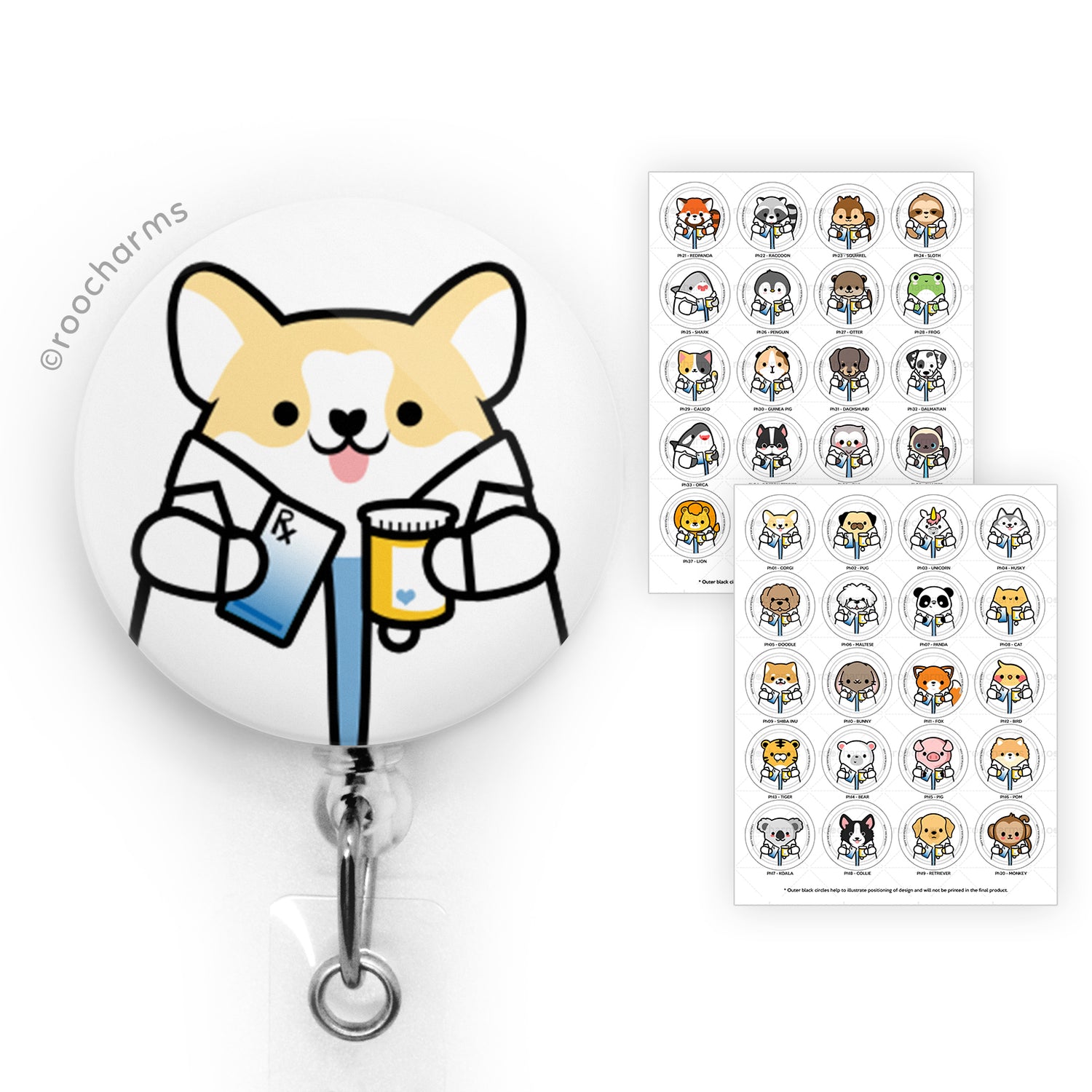 Pharmacist Badge Reel - Roocharms