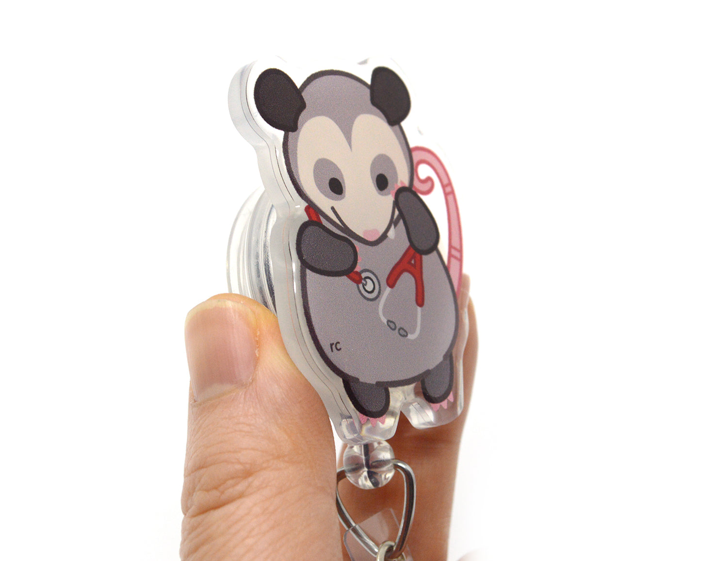 Possum Acrylic Badge Reel