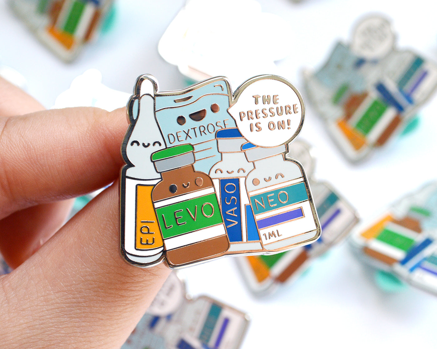 Pressure Is On Enamel Pin – roocharms