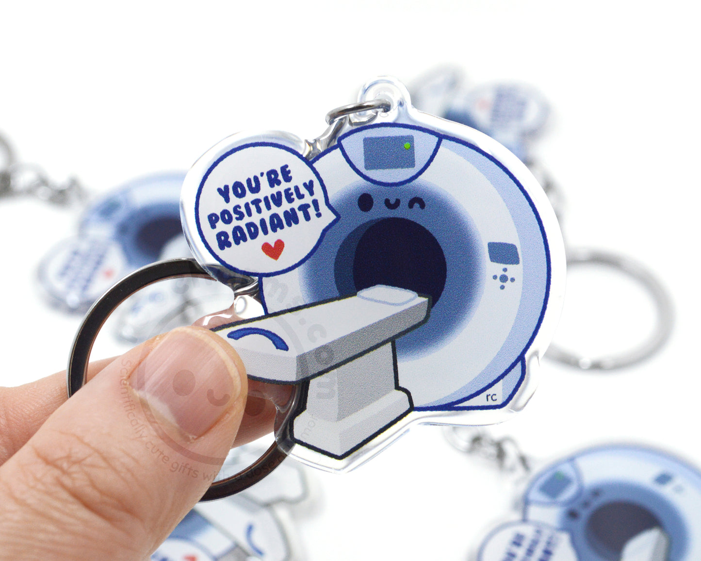 Positively Radiant CT Scan Keychain