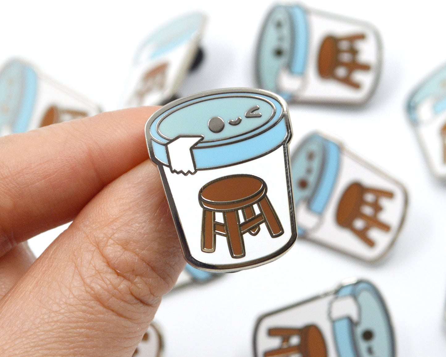 Stool Sample Enamel Pin