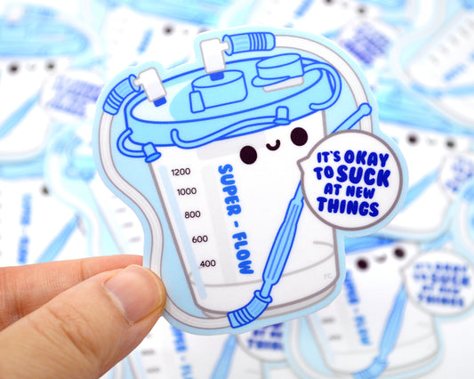 Suction Canister Vinyl Sticker