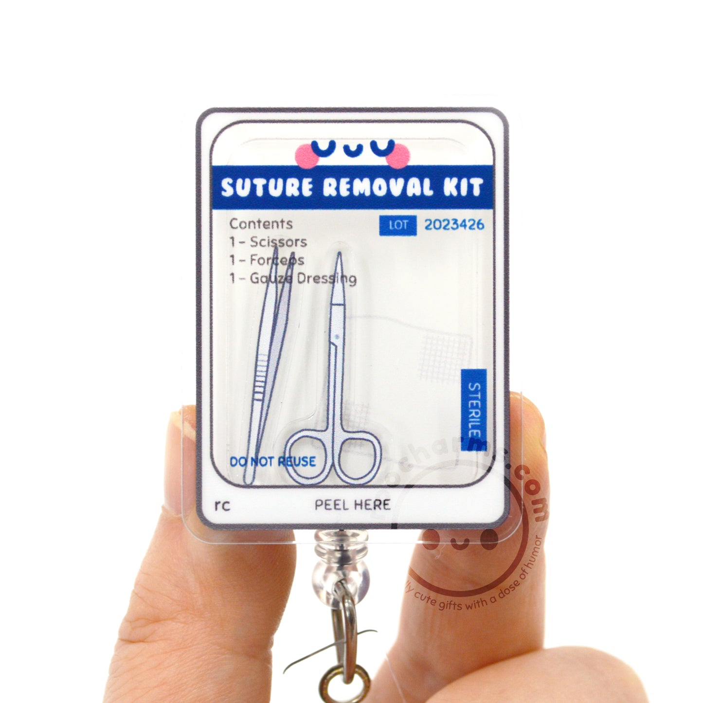 Suture Removal Kit Shaker Badge Reel – roocharms