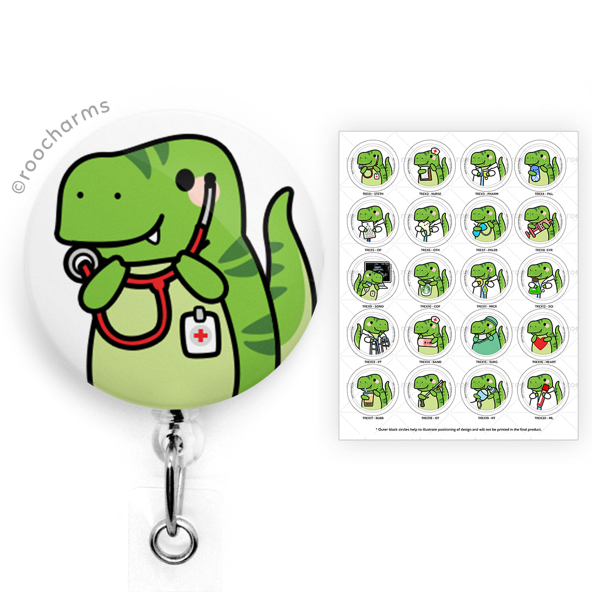 T-Rex Badge Reel