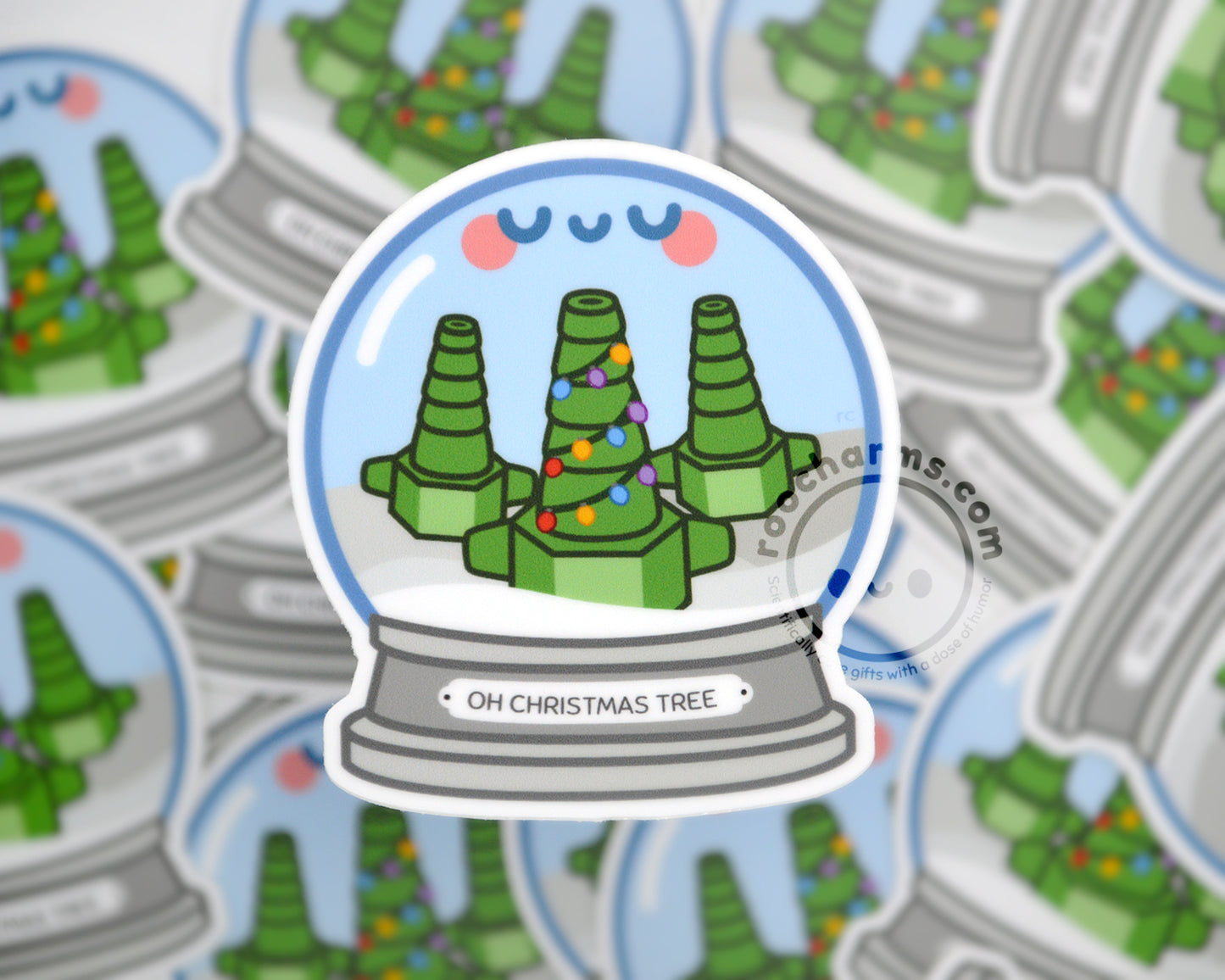 Oh Christmas Tree Connector Vinyl Sticker