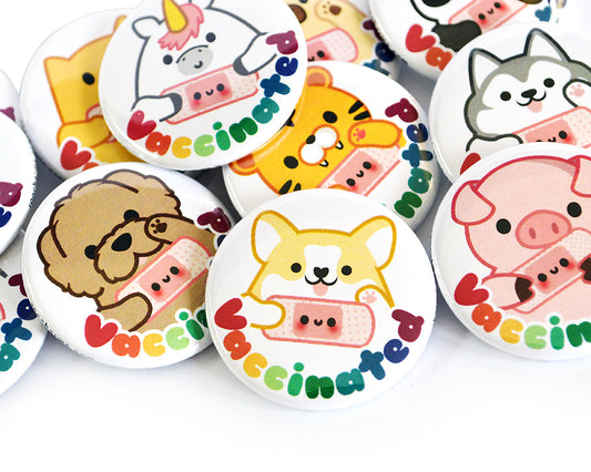 Vaccinated Button