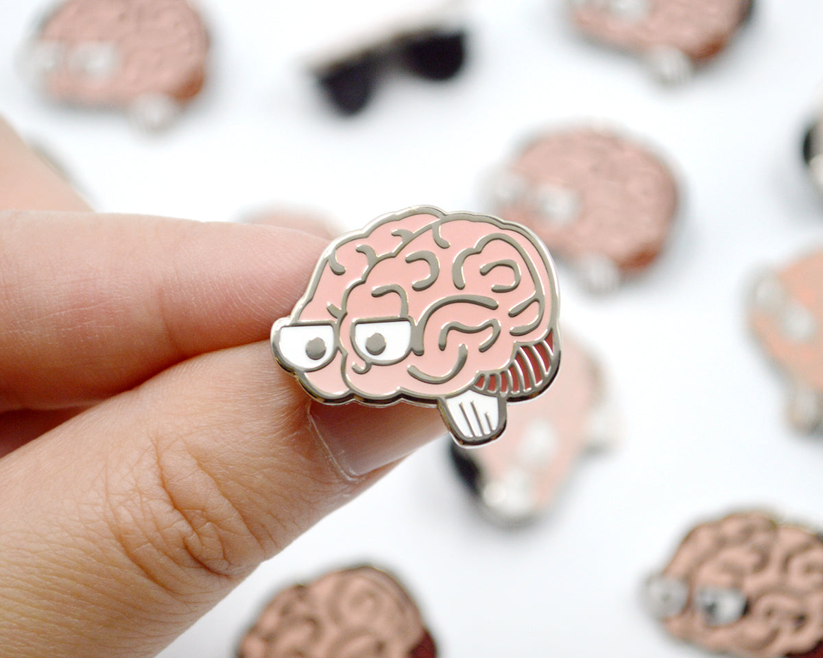 Brain Enamel Pin – roocharms