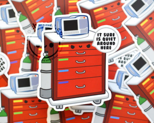Crash Cart Vinyl Sticker