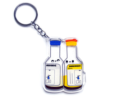Blood Culture Bottles Keychain