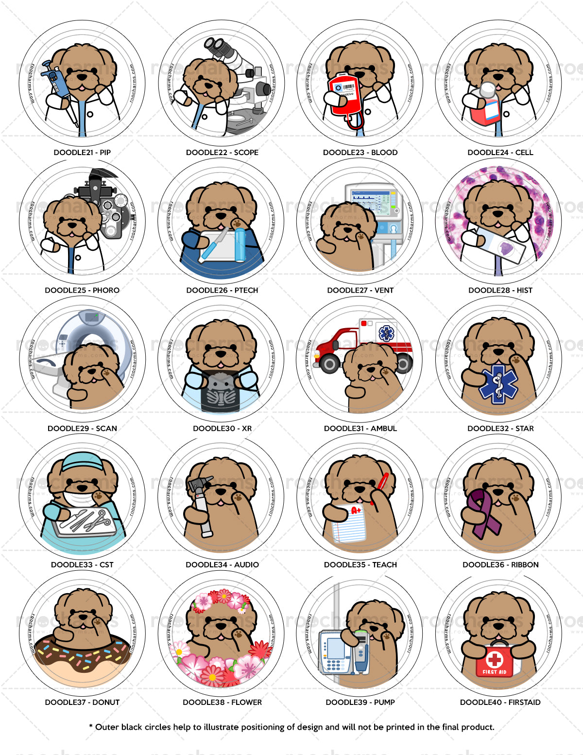  Goldendoodle Badge Reel, Labradoodle Badge Card Holder,Golden  doodle, Dog,Name ID Holder,Nursing Badge Reel,Badge Reel, Doodle Badge reel  : Handmade Products