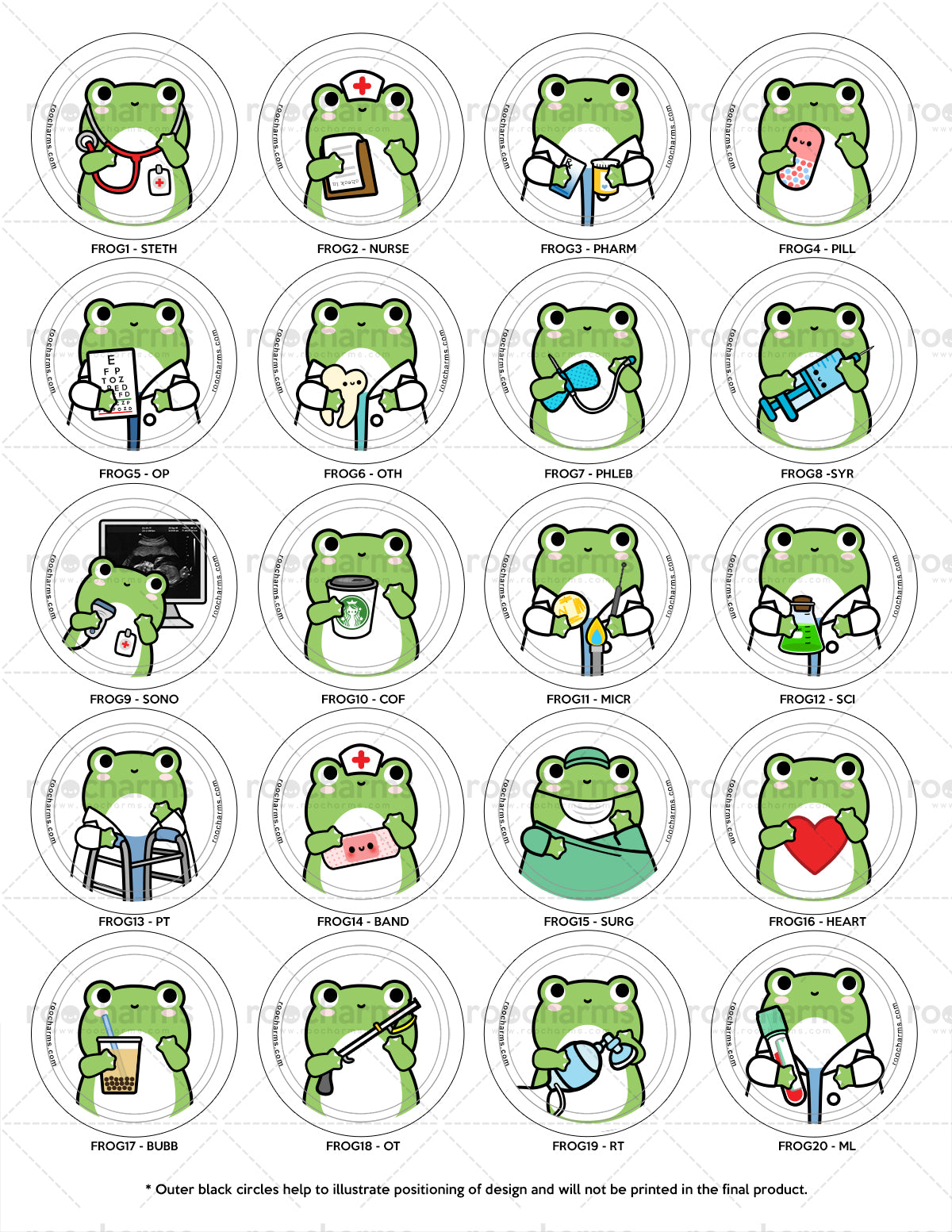Frog ID Badge Reel, Personalized Frog Retractable Badge Reel