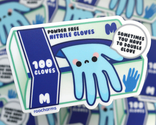 Double Glove Vinyl Sticker