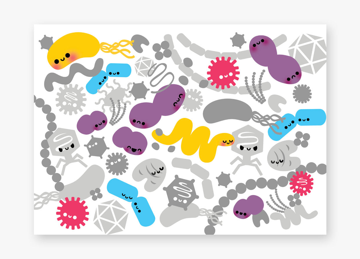 Microbiology Stationery, Biology Note Card, Science Note Card, Biology Stationery, Biology Gift, Science Gift - roocharms