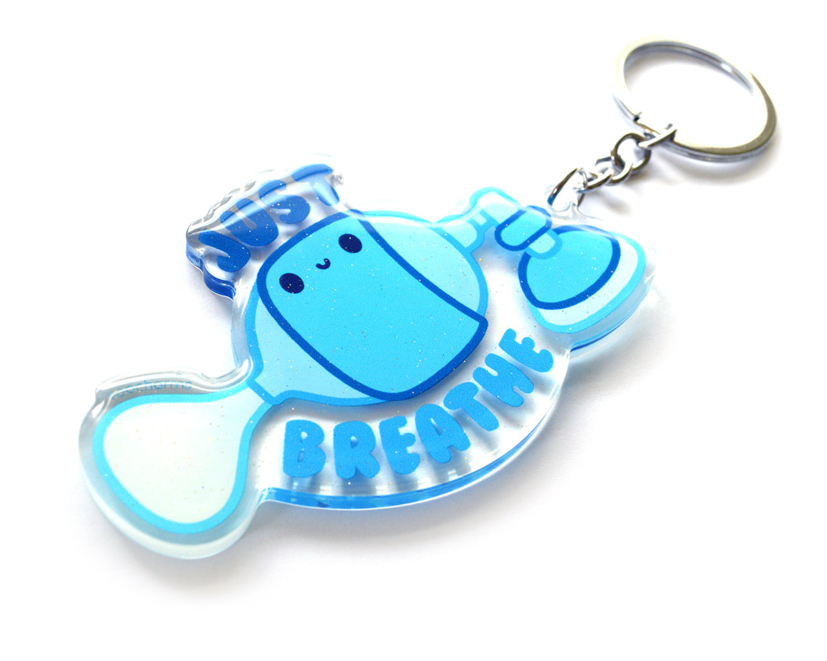 Just Breathe Keychain