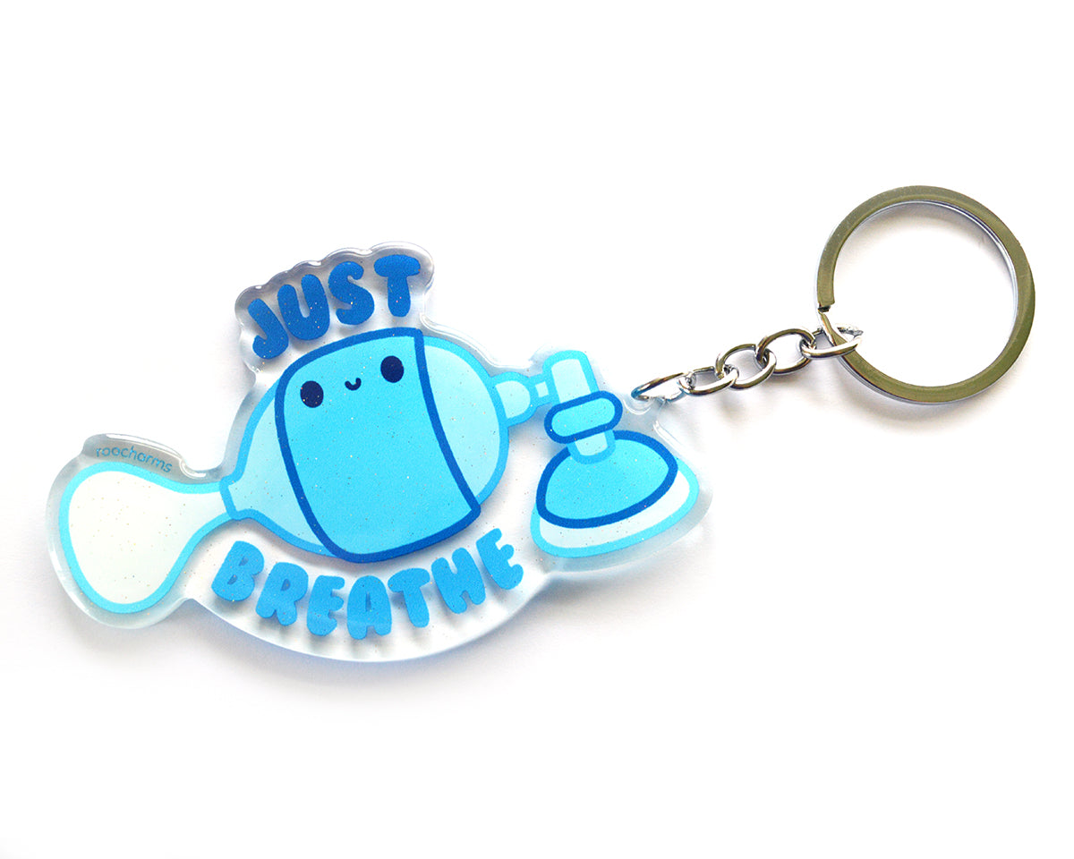 Just Breathe Keychain