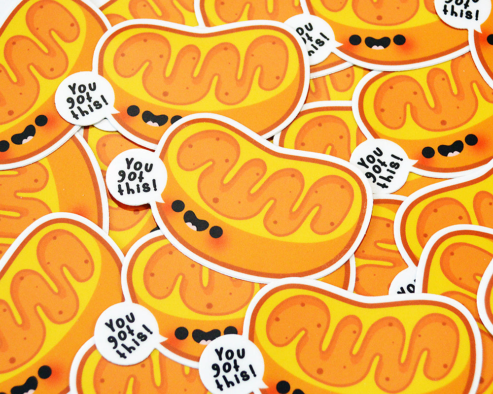 Motivational Mitochondria Vinyl Sticker