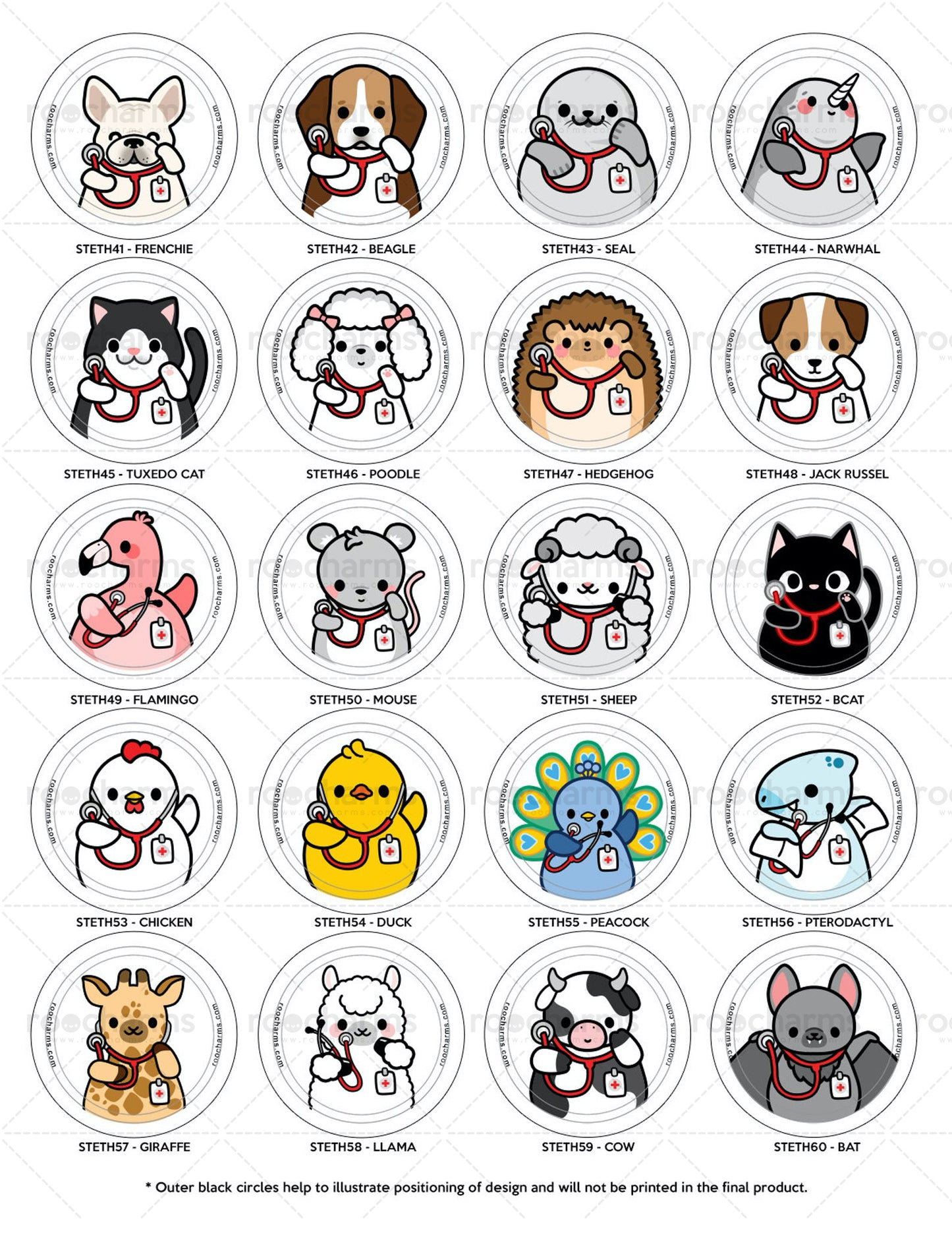 Stethoscope Animals Ornament