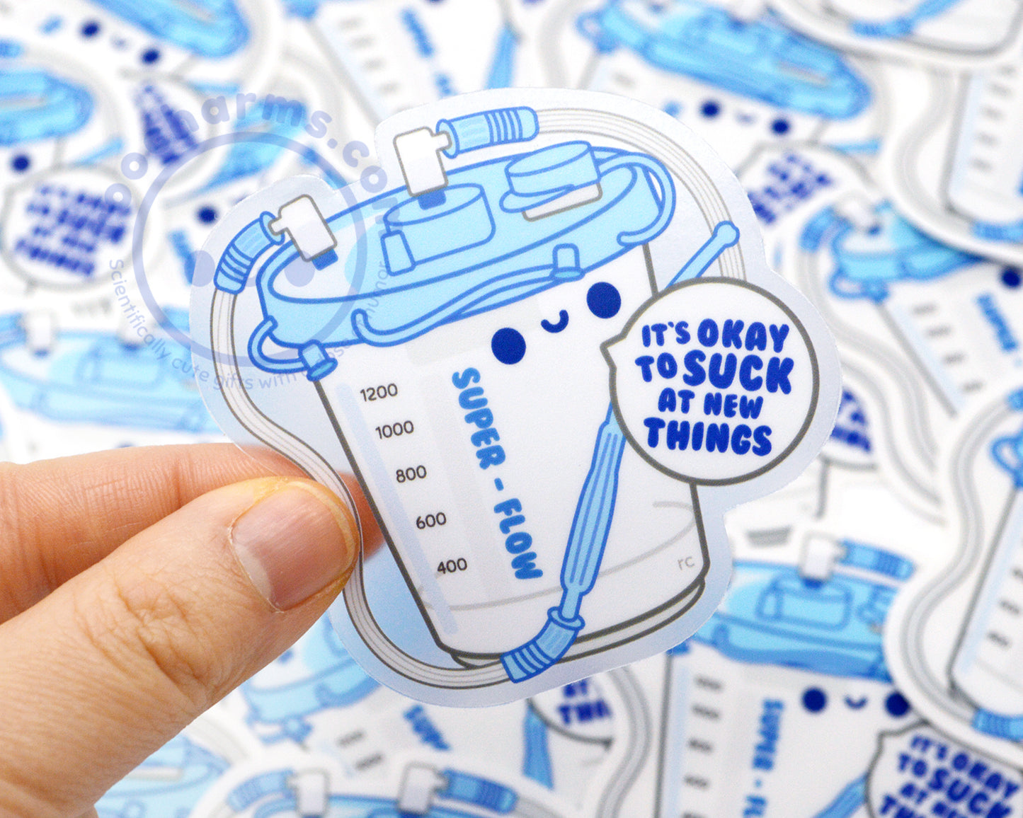 Suction Canister Vinyl Sticker